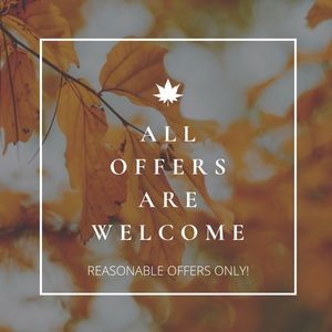 All offers are welcome on all closet items